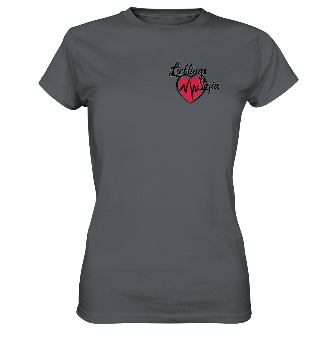 Herz mit Pulsschlag - Lieblings Sozia - Ladies Premium Shirt