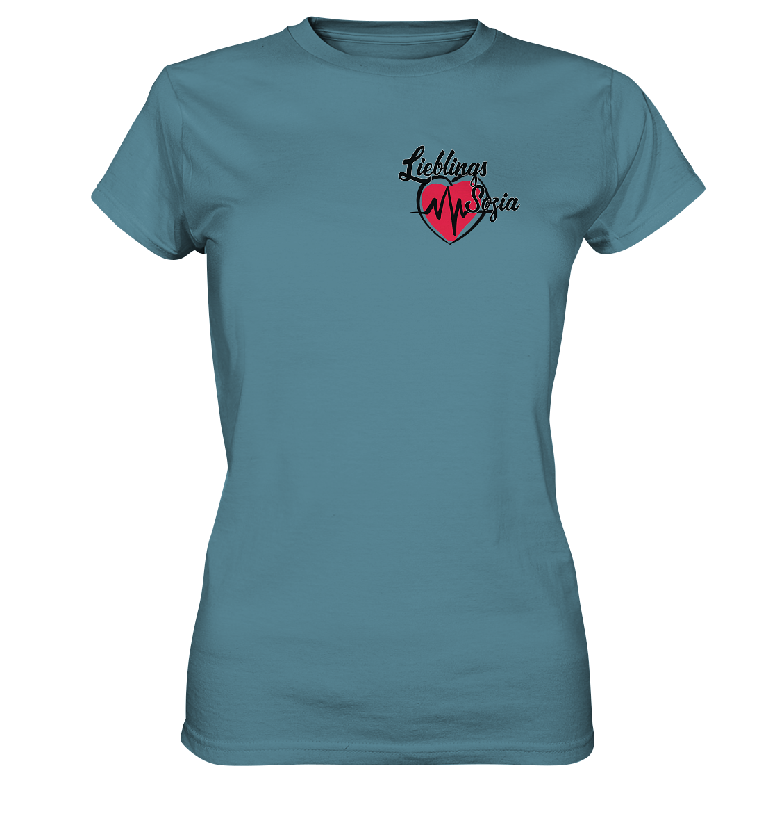 Herz mit Pulsschlag - Lieblings Sozia - Ladies Premium Shirt