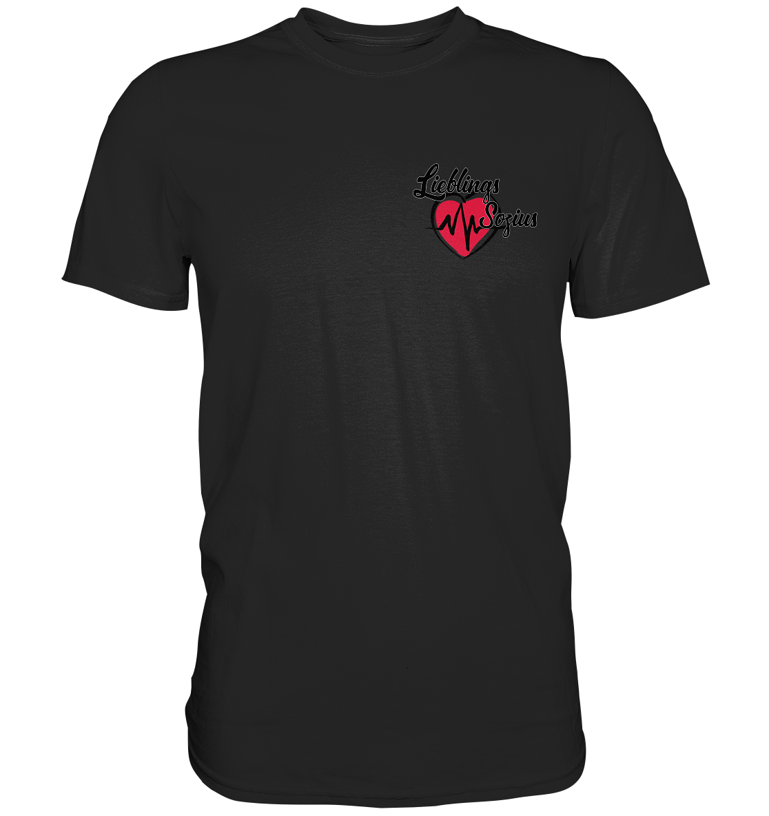 Herz mit Pulsschlag - Lieblings Sozius - Premium Shirt