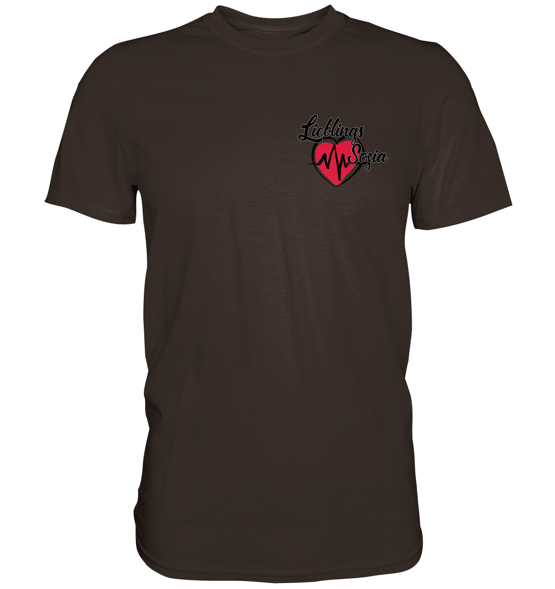 Herz mit Pulsschlag - Lieblings Sozia - Premium Shirt