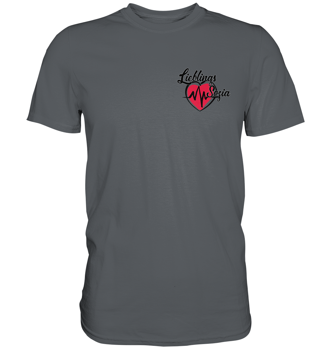 Herz mit Pulsschlag - Lieblings Sozia - Premium Shirt
