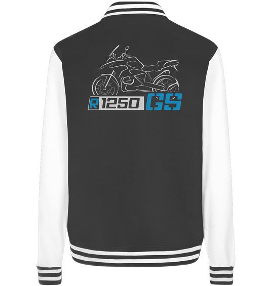 R1250GS Motorrad College Jacke mit Motorrad & Schriftzug - College Jacket