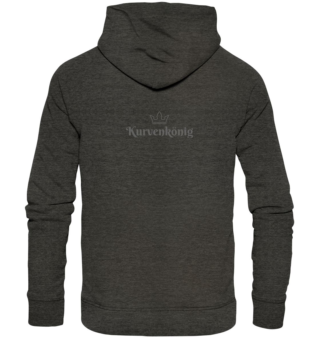 Dezenter Kurvenkönig Schriftzug hinten - Organic Basic Hoodie - mehrere Farben