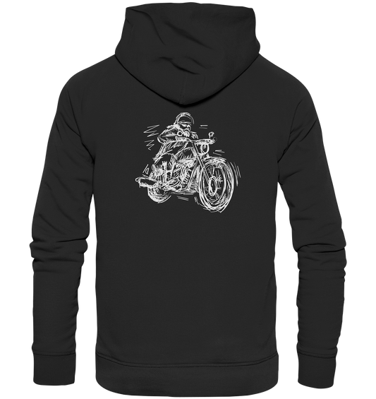 Stylisierter Biker - Premium Unisex Hoodie