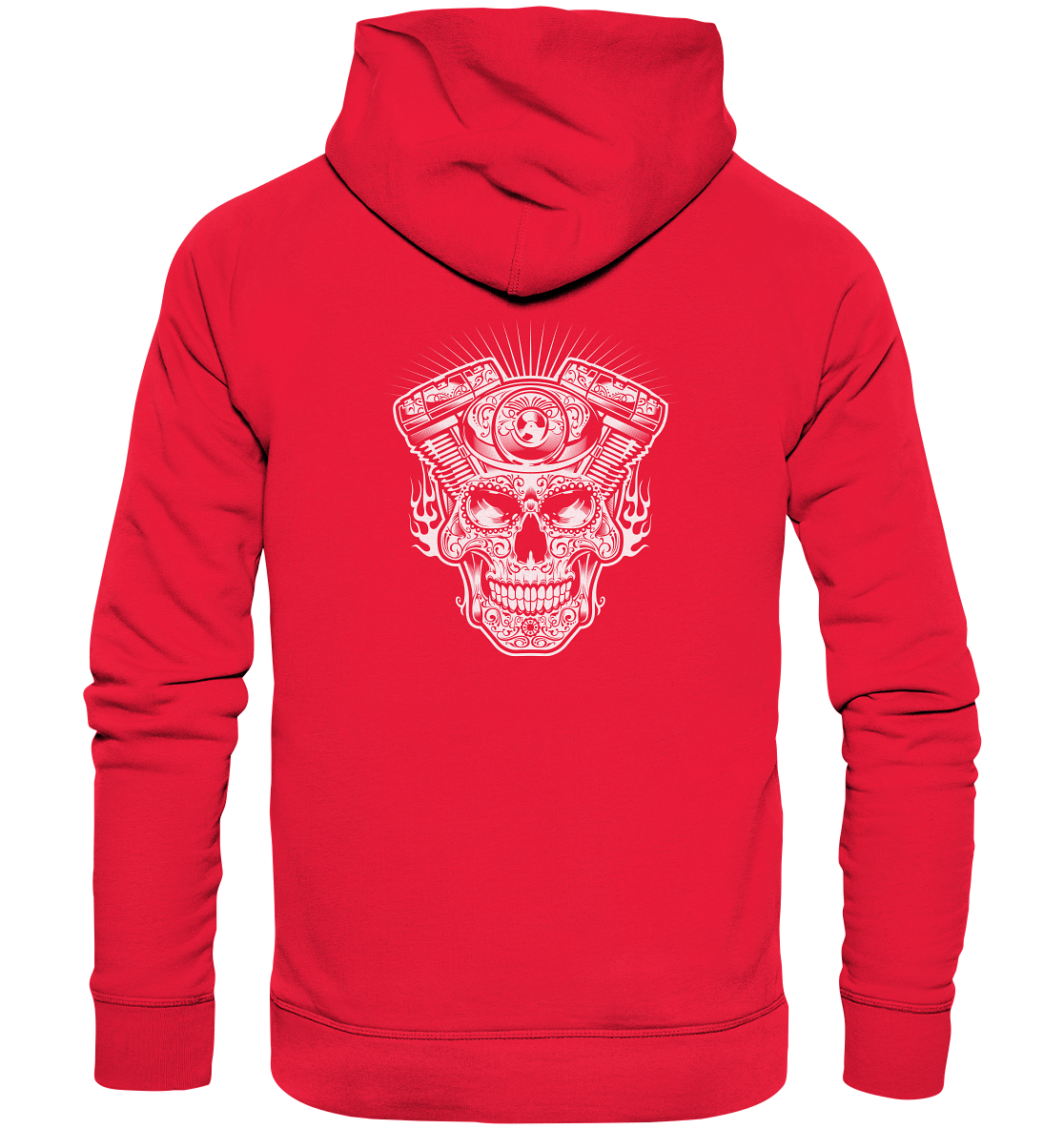 Totenkopf mit Zylinder - Premium Unisex Hoodie