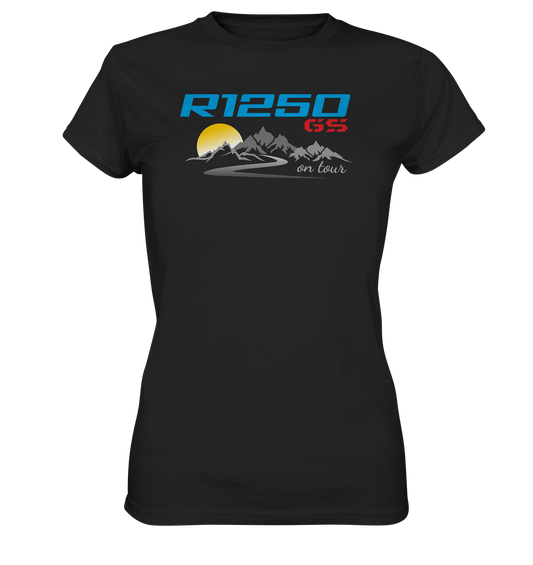 Motiv R1250GS mit Tourenlandschaft - Ladies Premium Shirt