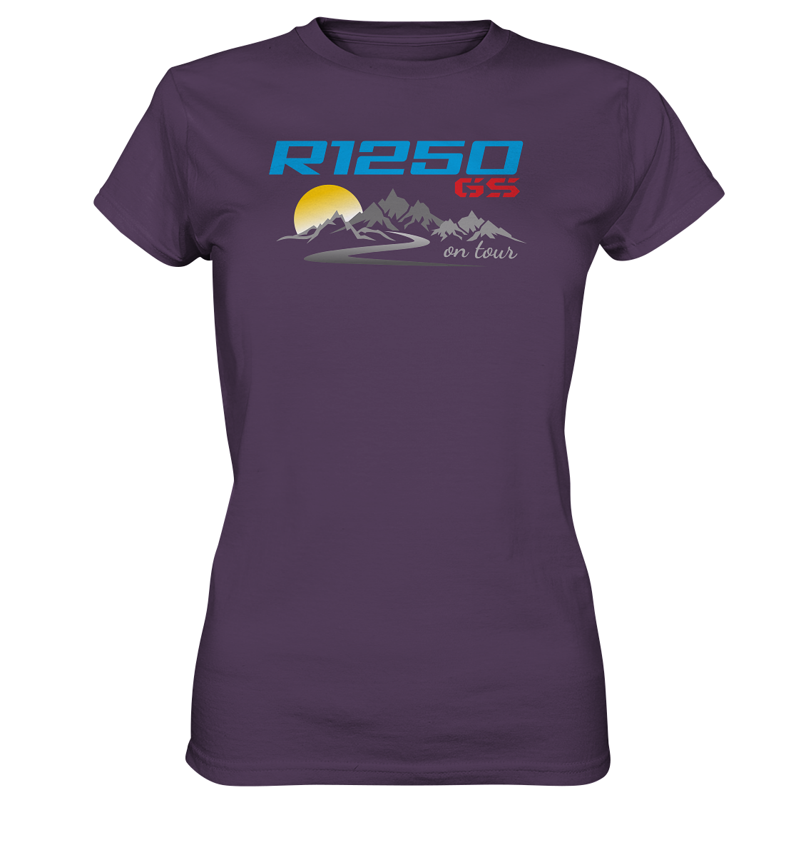 Motiv R1250GS mit Tourenlandschaft - Ladies Premium Shirt