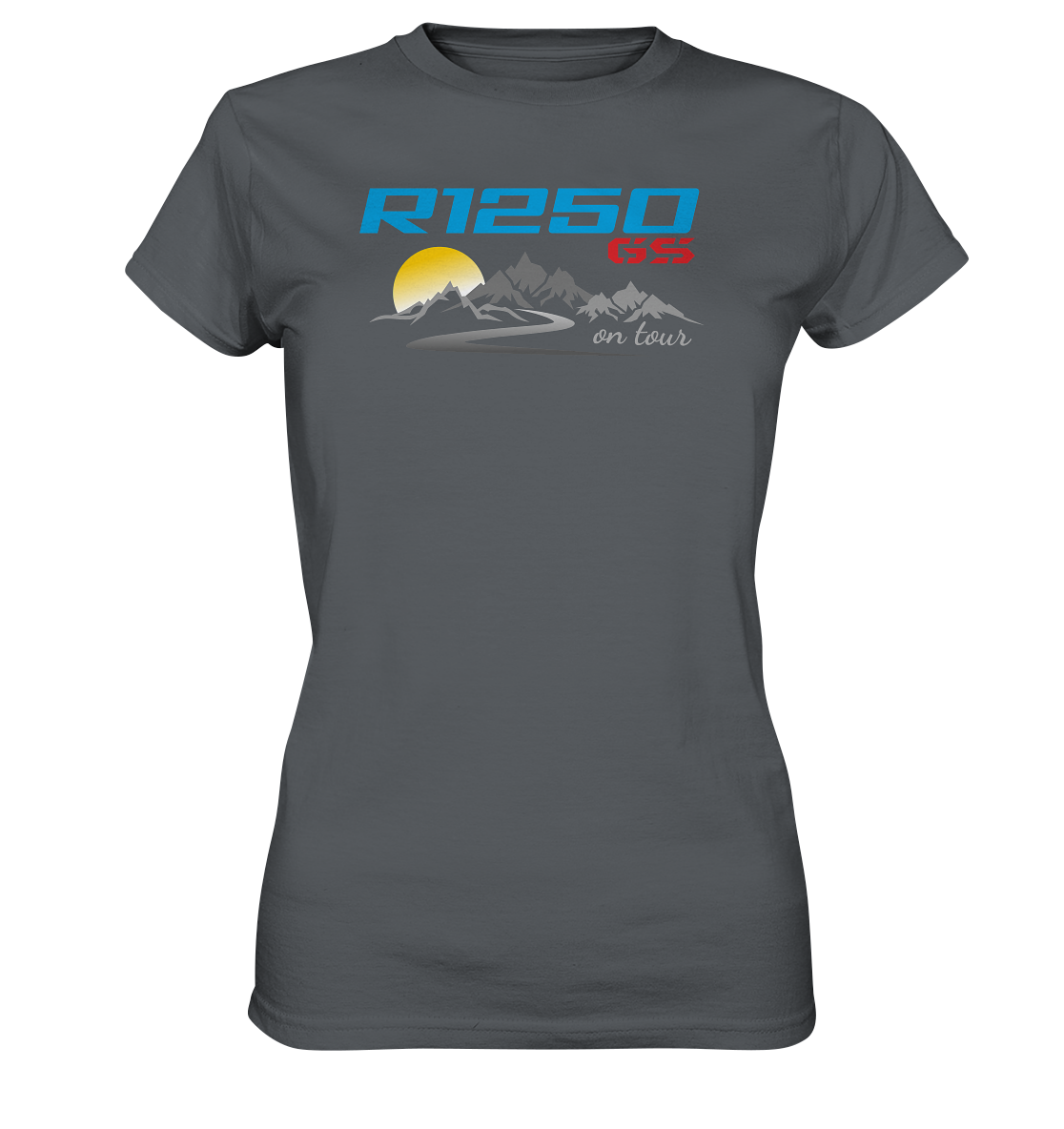 Motiv R1250GS mit Tourenlandschaft - Ladies Premium Shirt