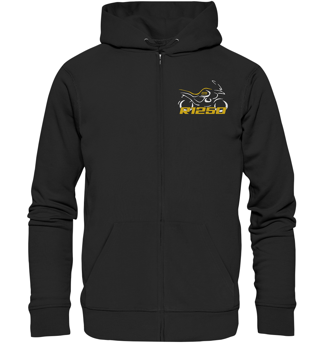 RESTPOSTEN: R1250GS modischer Motorrad-Zipper-Jacke stilisiertes Bike - Organic Zipper
