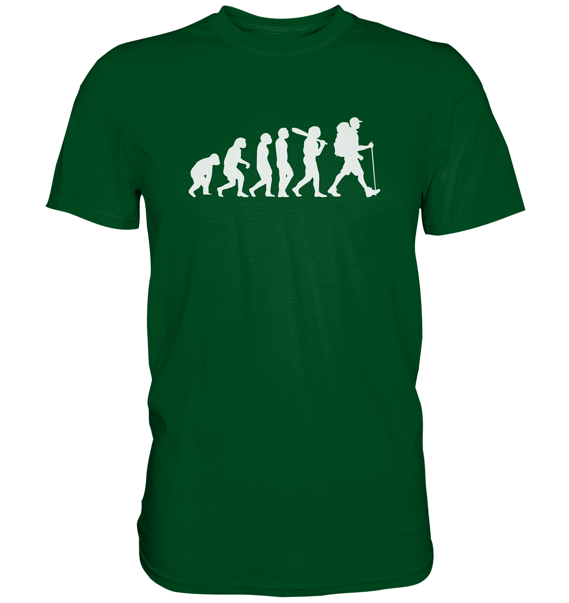 Wanderer - Die Evolution des Menschen - Premium unisex Shirt