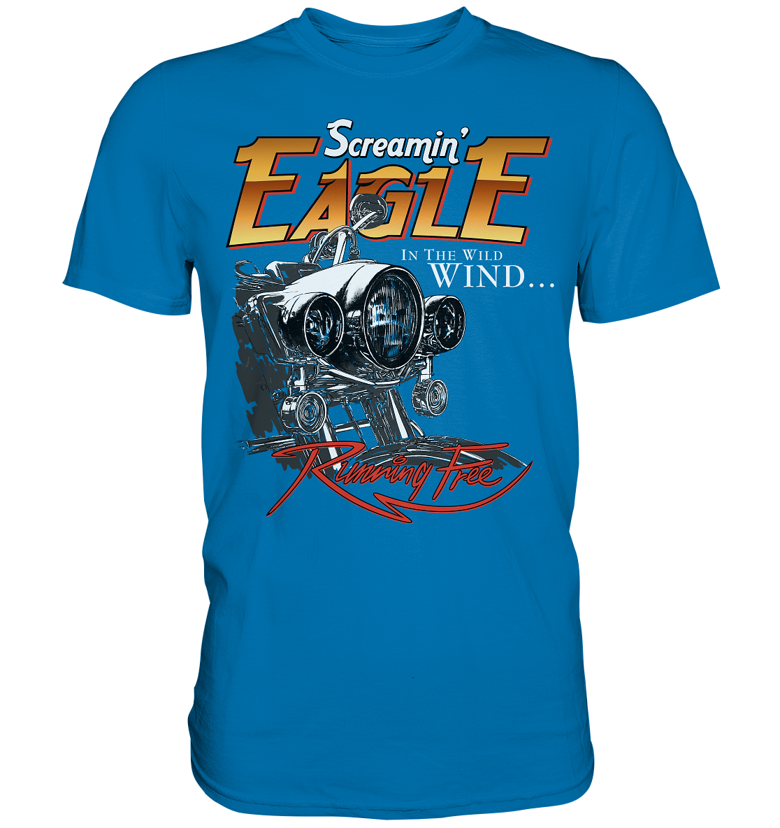 Screamin eagle, running free - Premium unisex Shirt