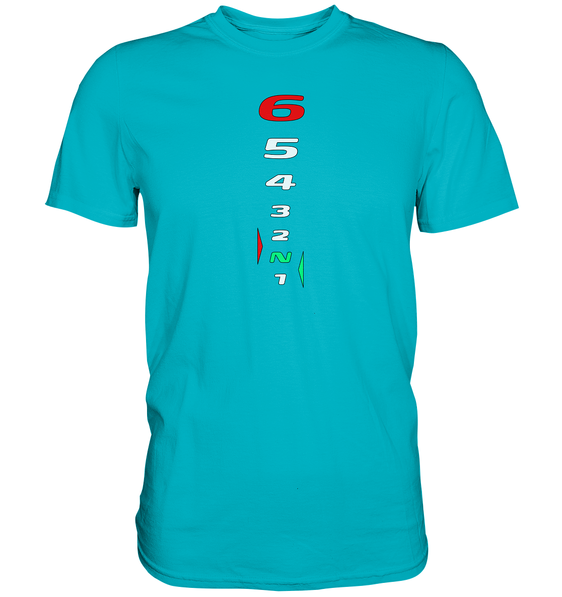 Motorrad Schaltweg - Premium unisex Shirt (hellere Shirtfarben)