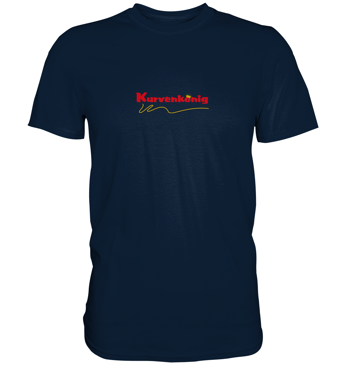 Kurvenkönig Logo rot - Premum Unisex Shirt - mehrere Farben