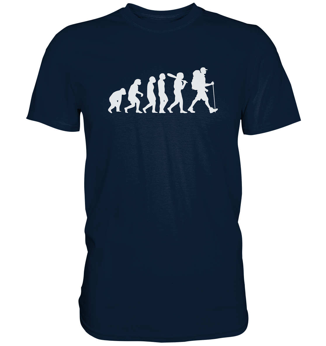Wanderer - Die Evolution des Menschen - Premium unisex Shirt