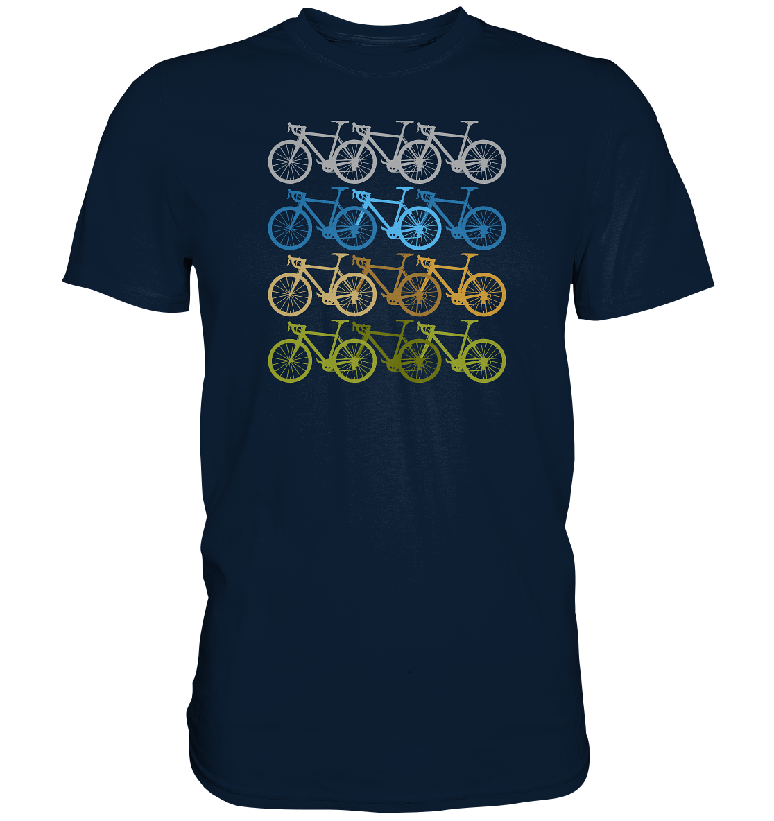 Stylisches Radler Shirt - Rad an Rad an Rad... - Premium unisex Shirt