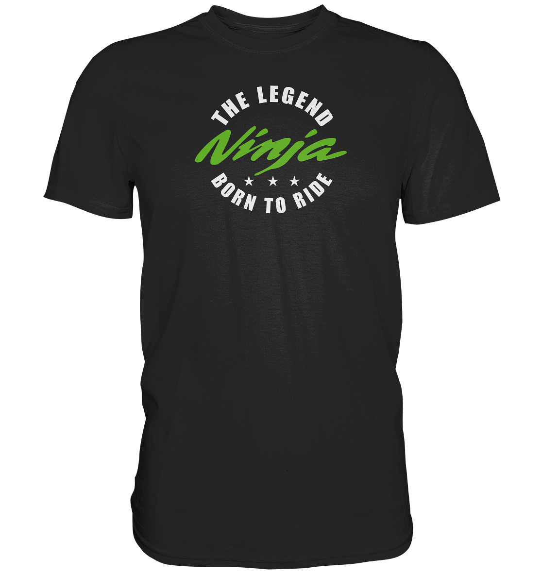 Ninja - the legend, born to ride - dunkle Shirtfarben - Premium unisex Shirt