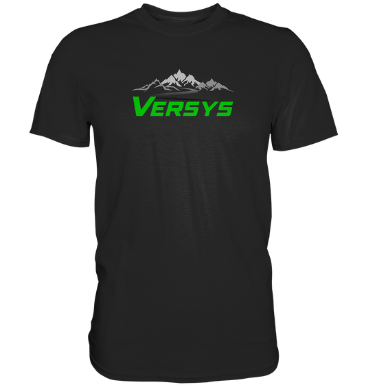 Versys mit Landschaft - dunkle shirts - Premium unisex Shirt