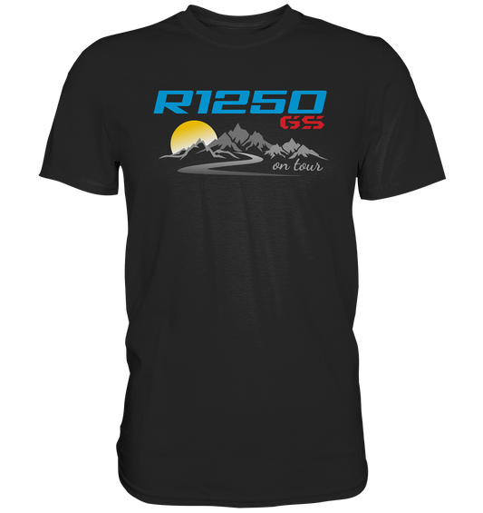 Berge, Kurven und die R1250GS - Premium unisex Shirt