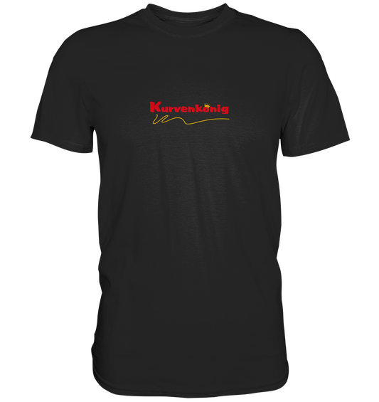Kurvenkönig Logo rot - Premum Unisex Shirt - mehrere Farben