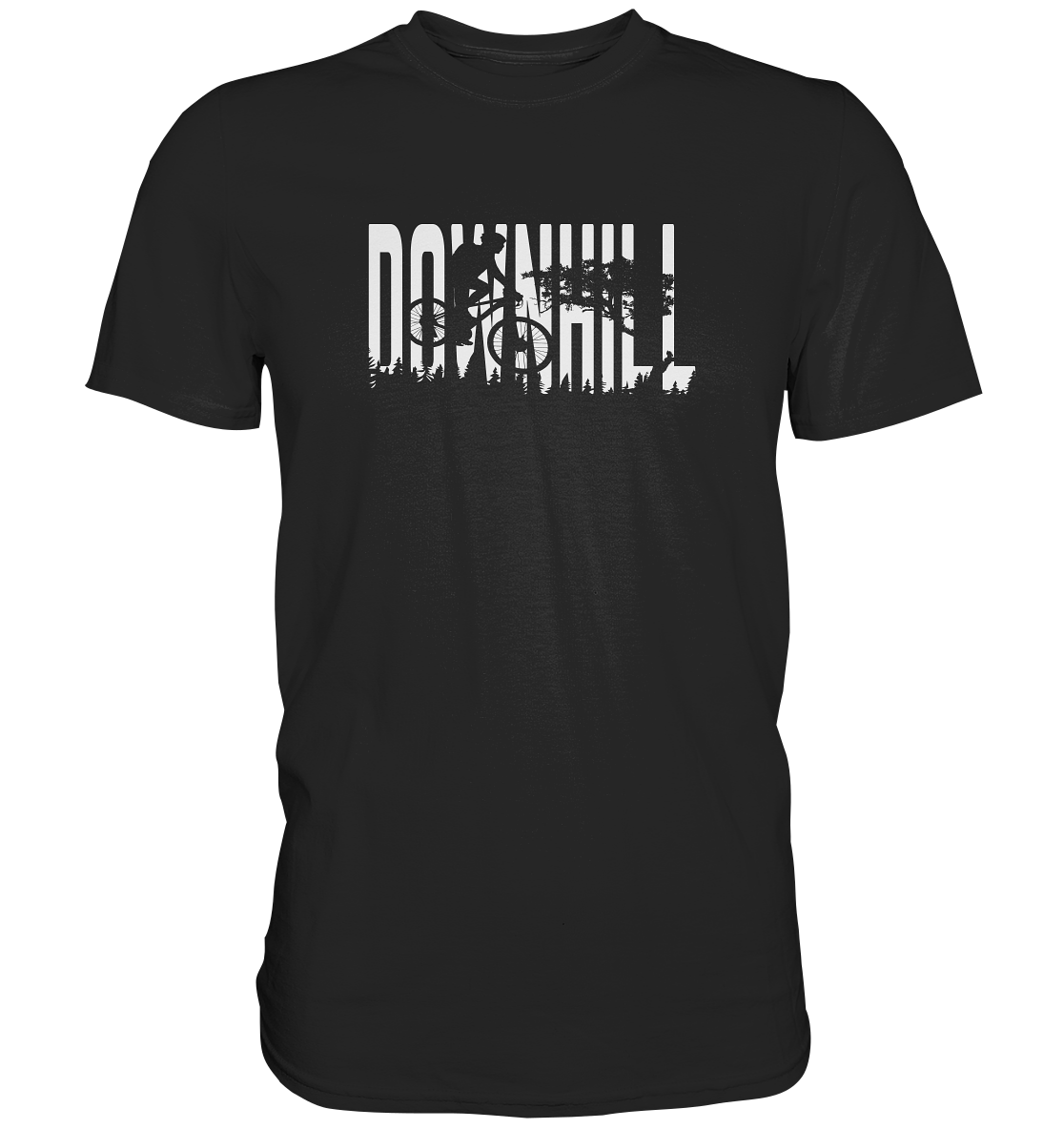 Downhill Motiv einfarbig - Premium unisex Shirt