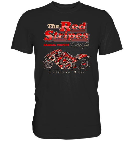 The red stripes, american style - Premium unisex Shirt