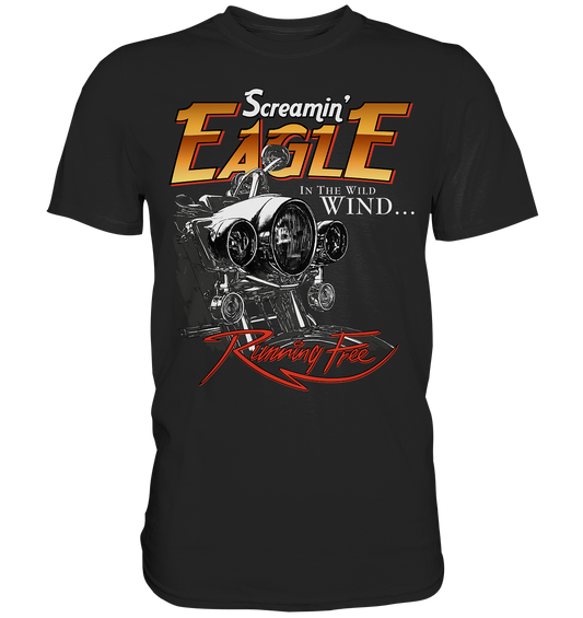 Screamin eagle, running free - Premium unisex Shirt