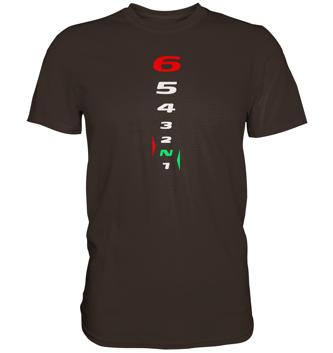 Motorrad Schaltweg - Premium unisex Shirt (dunklere Shirtfarben).