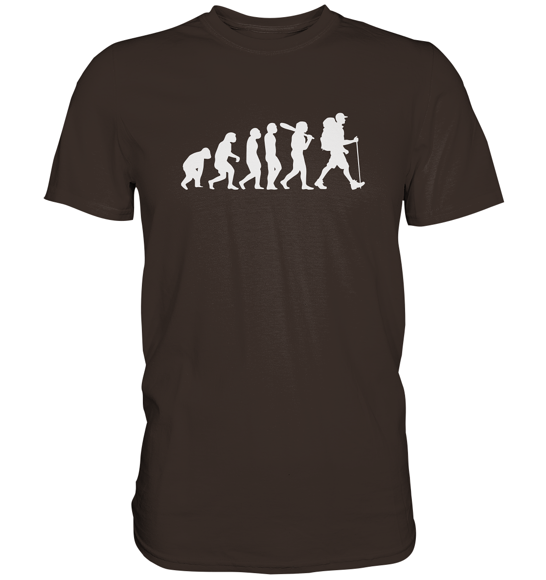Wanderer - Die Evolution des Menschen - Premium unisex Shirt