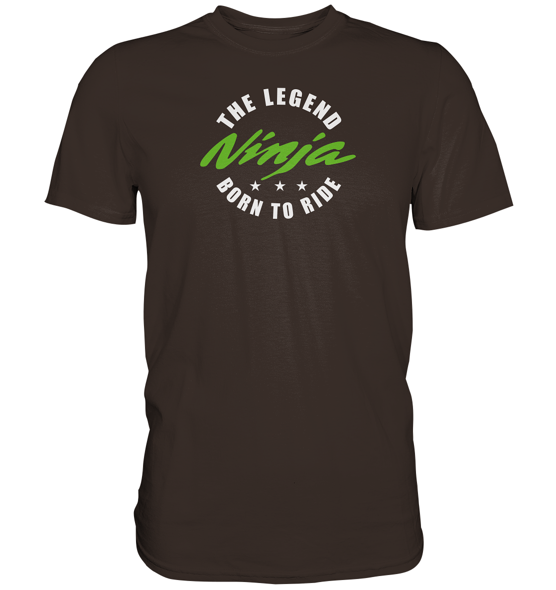 Ninja - the legend, born to ride - dunkle Shirtfarben - Premium unisex Shirt