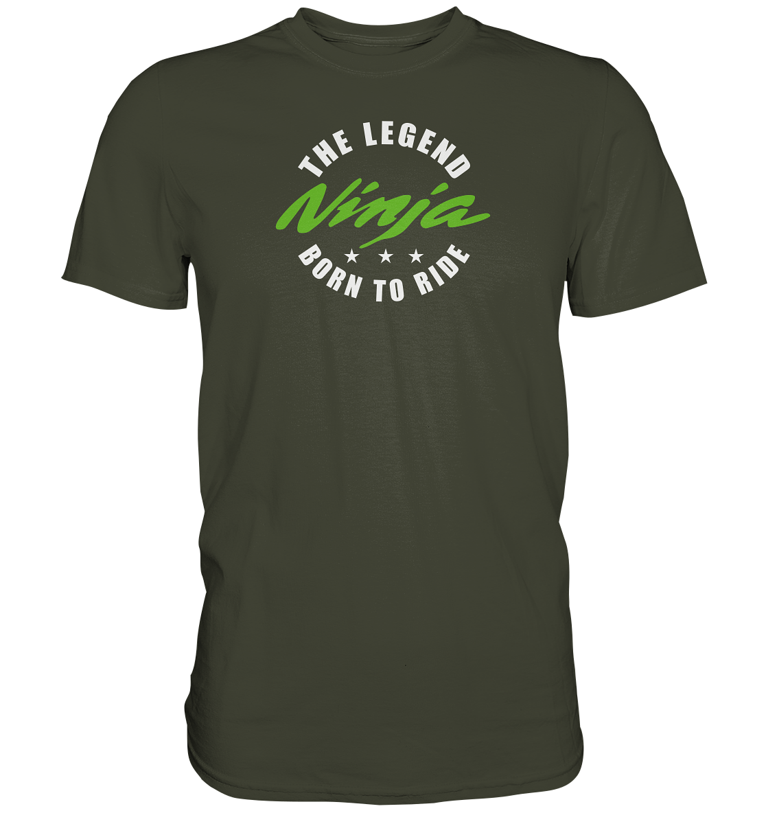 Ninja - the legend, born to ride - dunkle Shirtfarben - Premium unisex Shirt