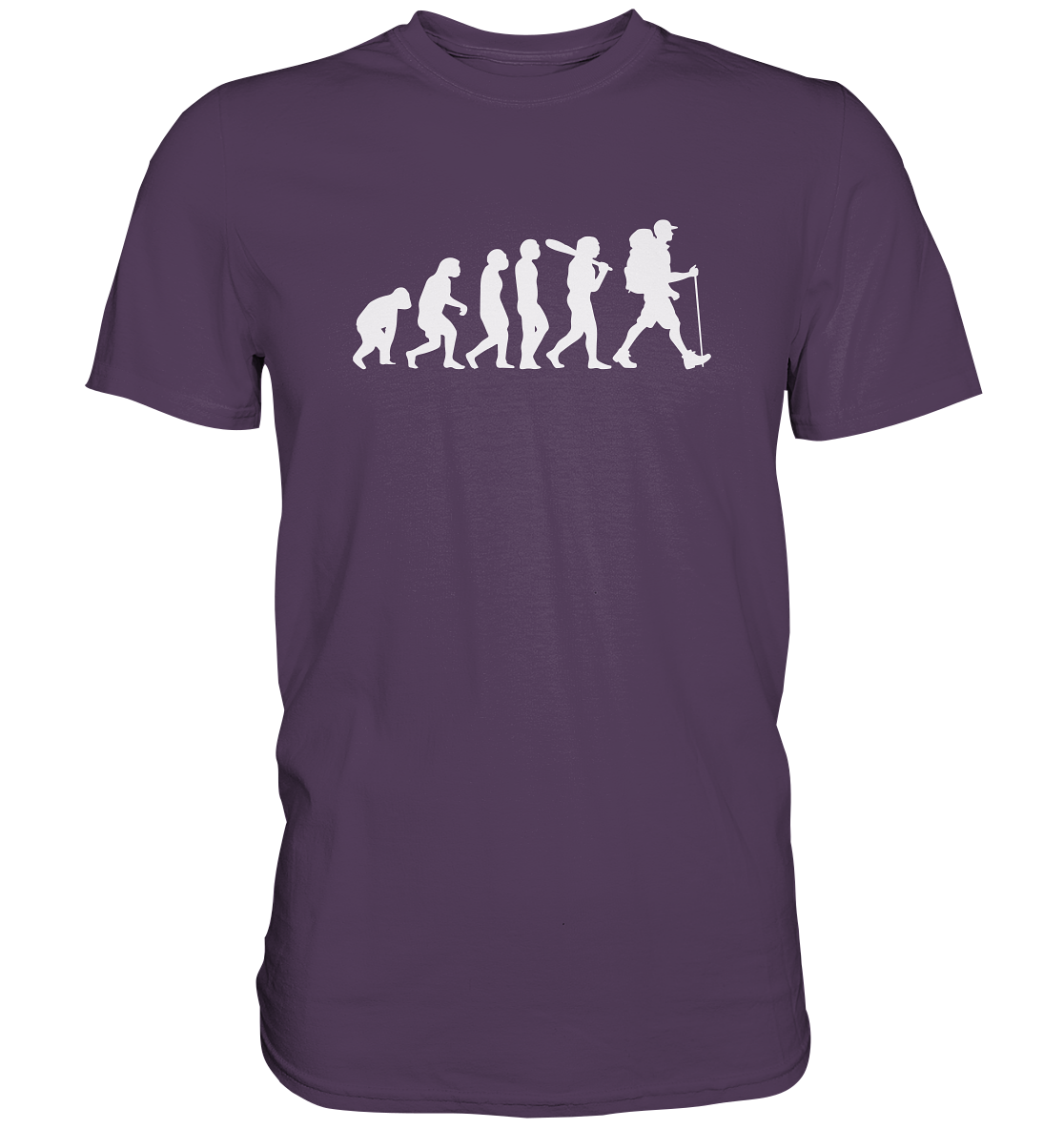 Wanderer - Die Evolution des Menschen - Premium unisex Shirt