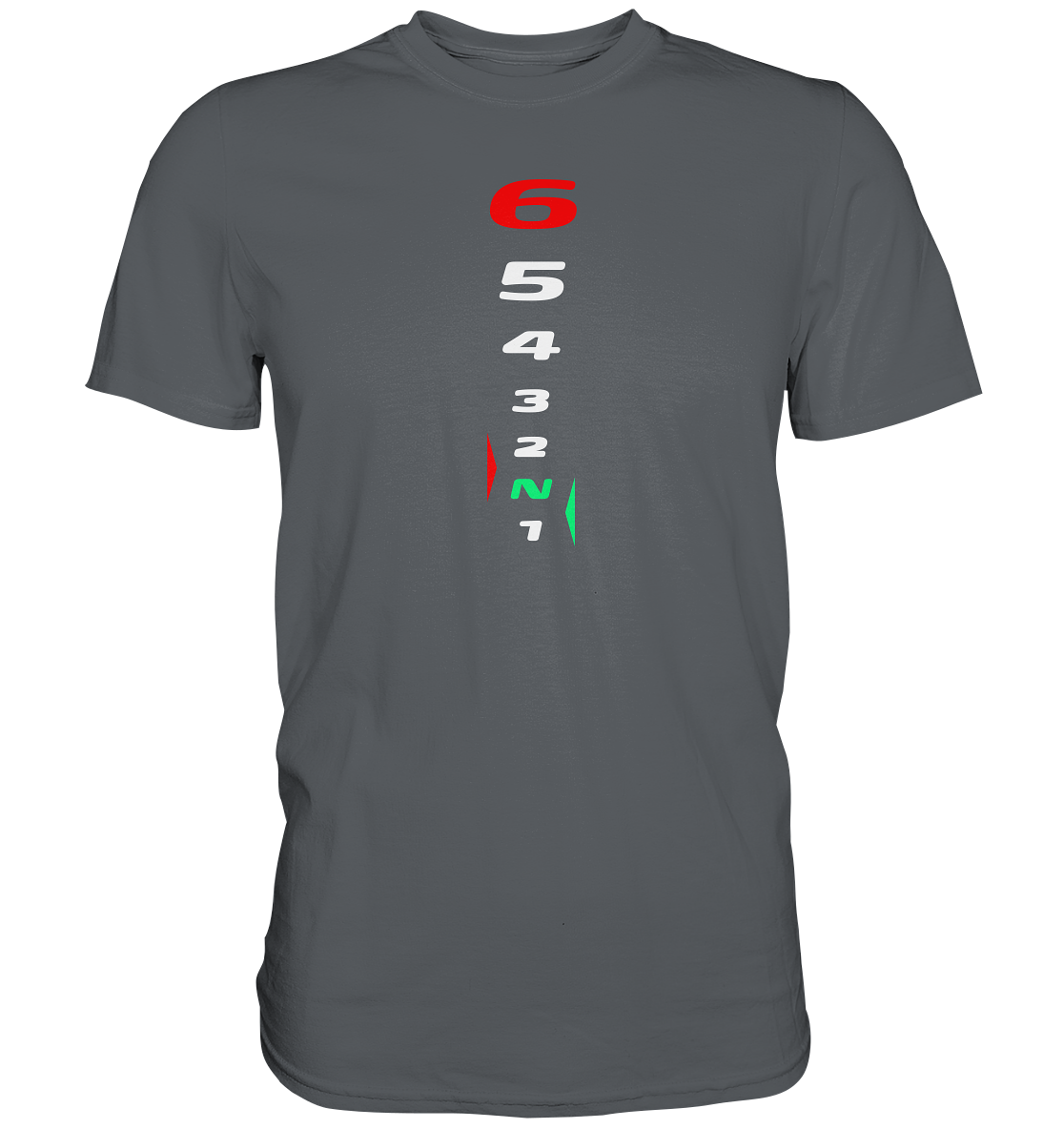 Motorrad Schaltweg - Premium unisex Shirt (dunklere Shirtfarben).