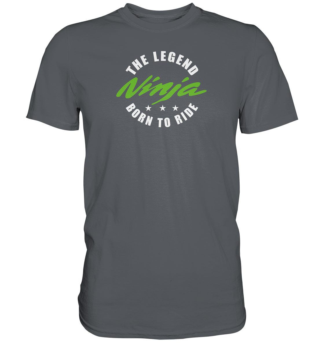 Ninja - the legend, born to ride - dunkle Shirtfarben - Premium unisex Shirt