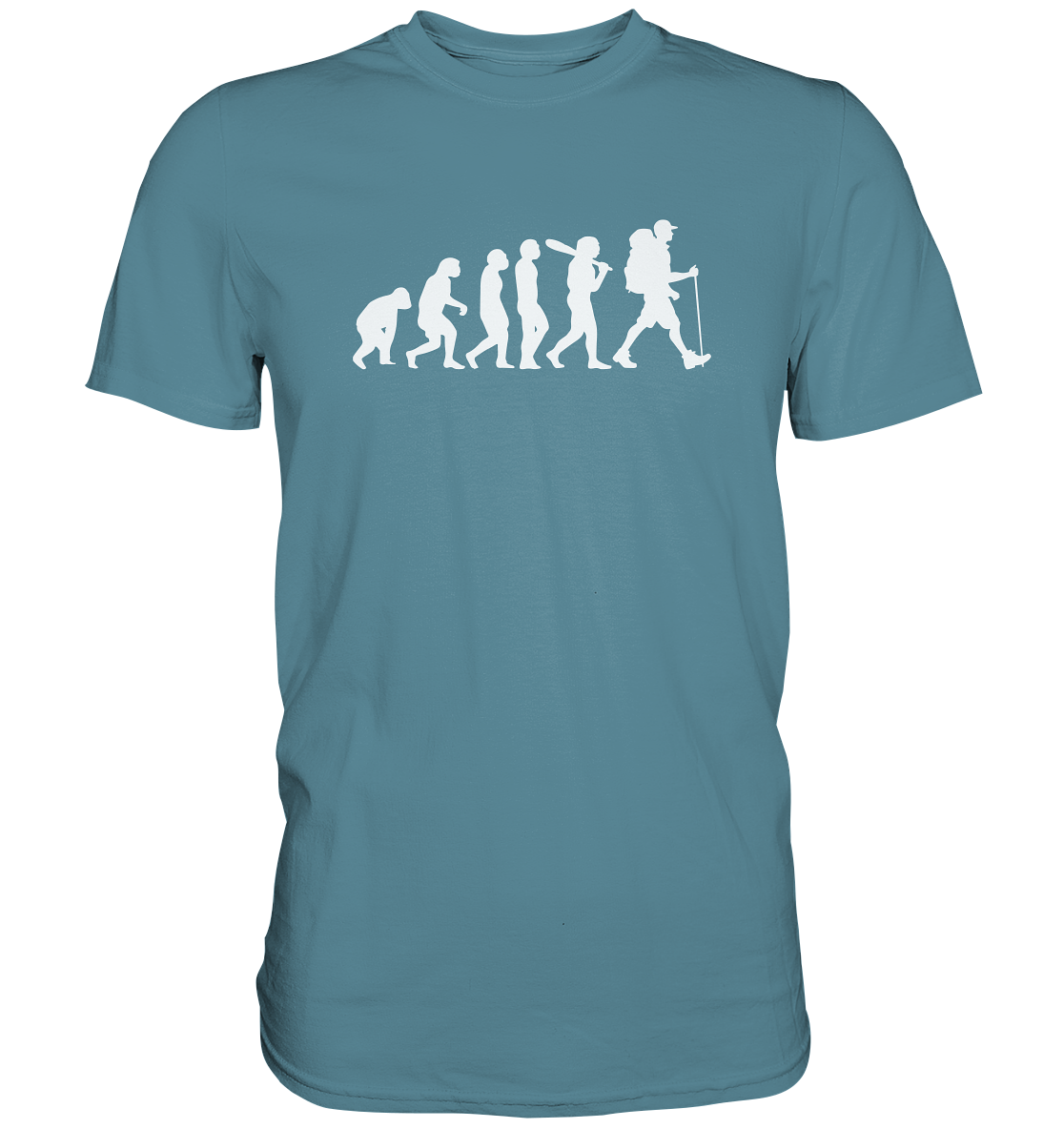Wanderer - Die Evolution des Menschen - Premium unisex Shirt