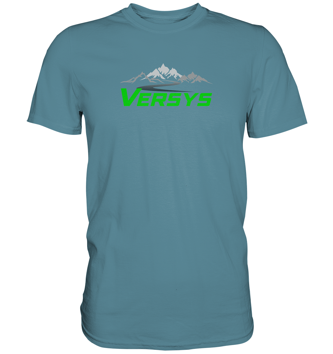 Versys mit Landschaft - dunkle shirts - Premium unisex Shirt
