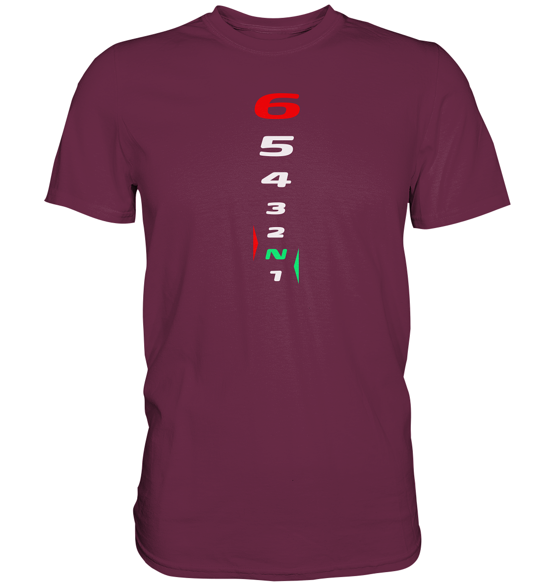 Motorrad Schaltweg - Premium unisex Shirt (dunklere Shirtfarben).