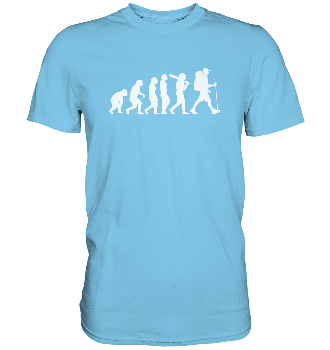 Wanderer - Die Evolution des Menschen - Premium unisex Shirt
