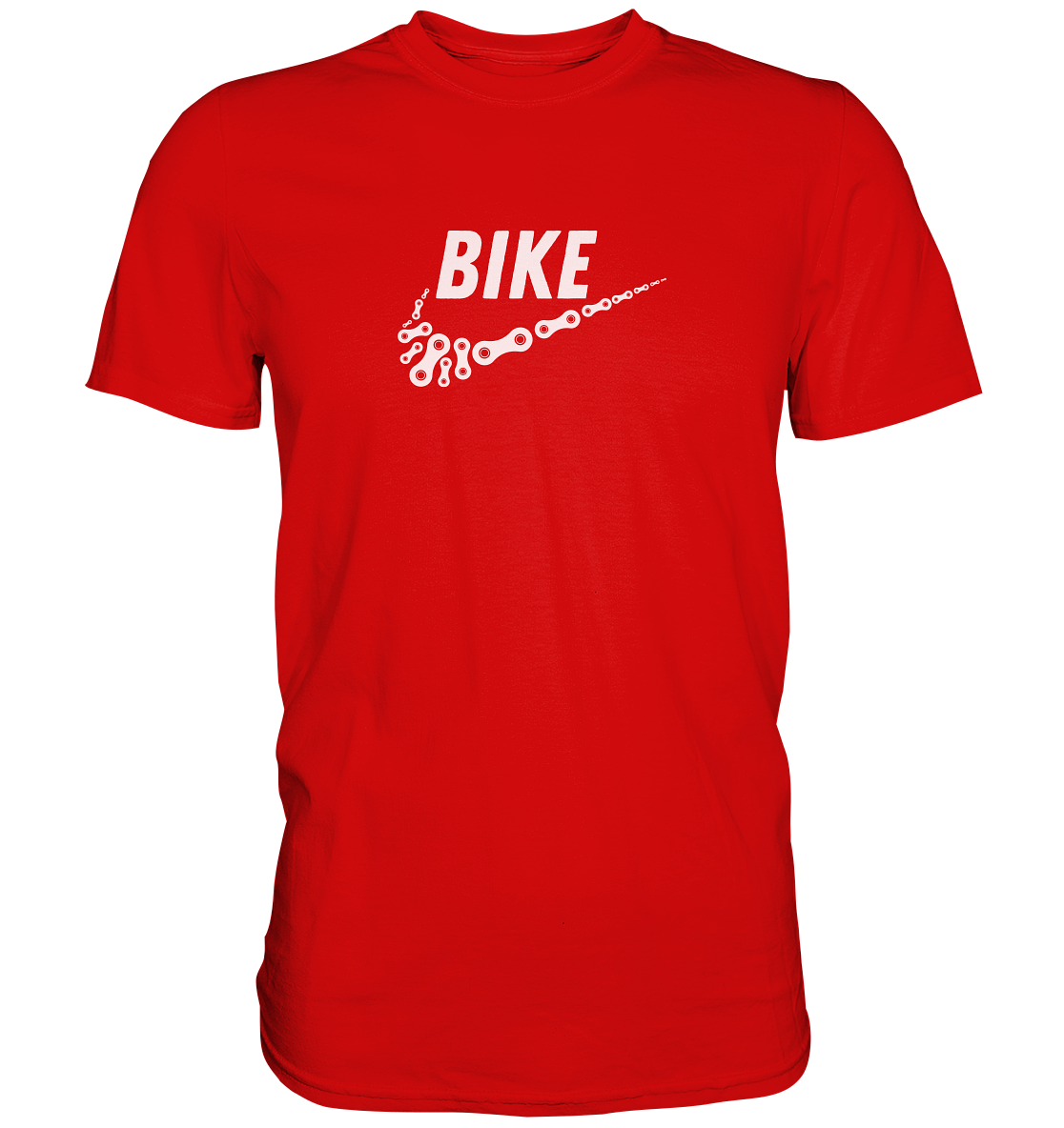 Stylisches Bike Motive mit Kette - Premium unisex Shirt