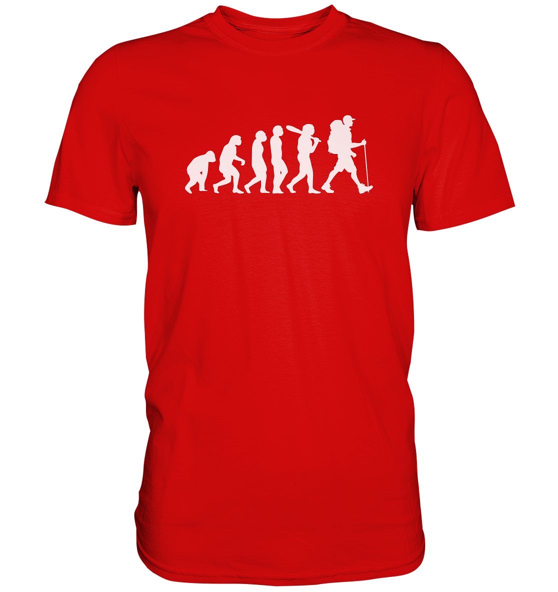 Wanderer - Die Evolution des Menschen - Premium unisex Shirt