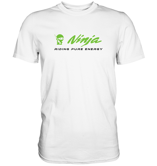 Ninja - riding pure energy - helle Shirtfarben - Premium unise Shirt