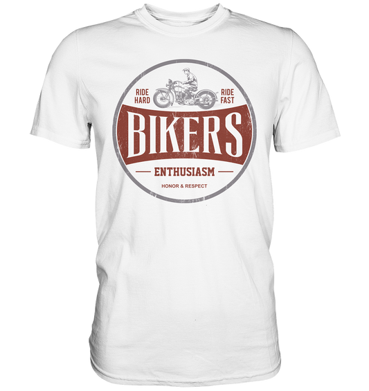 Oldschool ride hard ride fast - Premium unisex Shirt