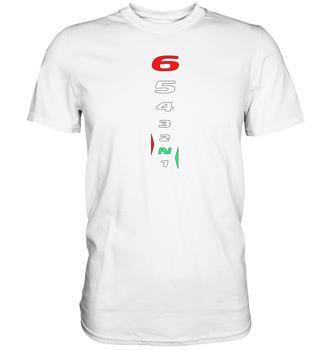 Motorrad Schaltweg - Premium unisex Shirt (hellere Shirtfarben)