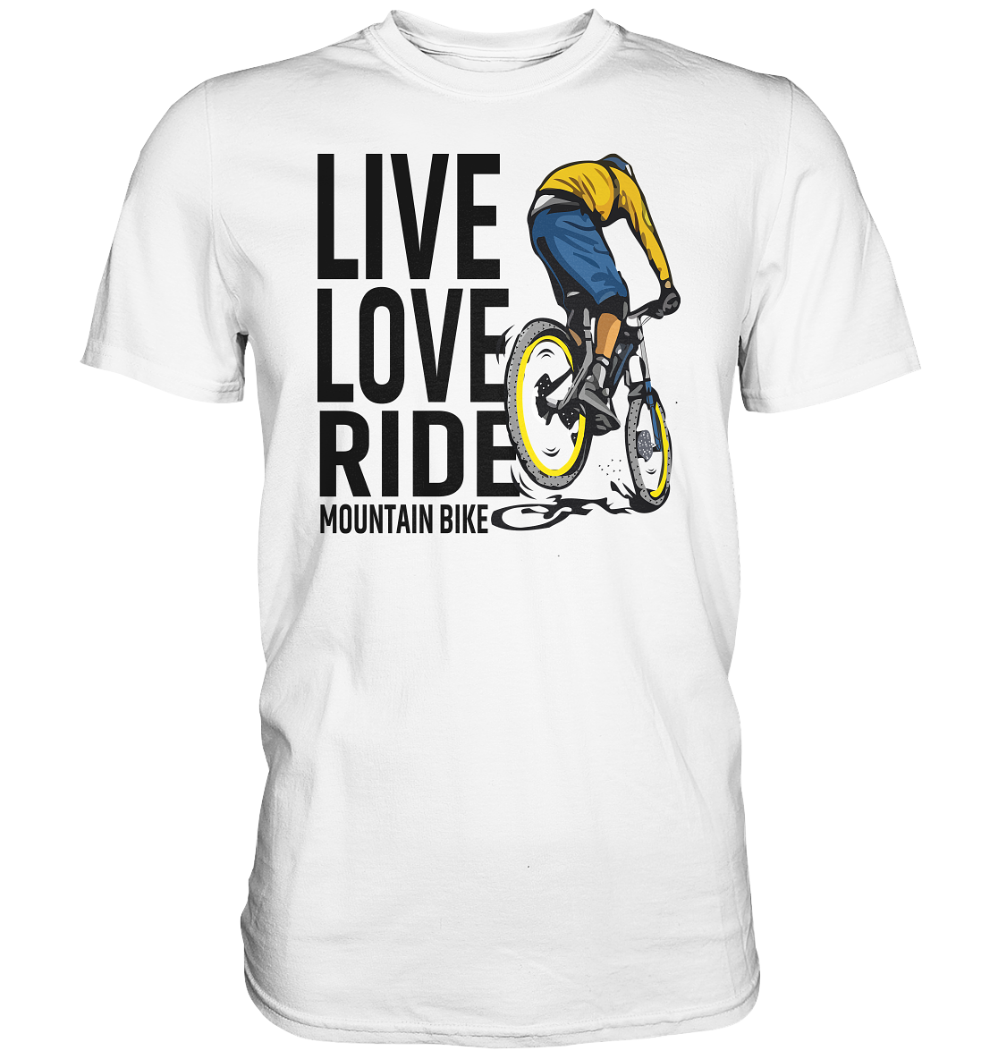 Live Love Ride Mountain Bike Premium unisex Shirt