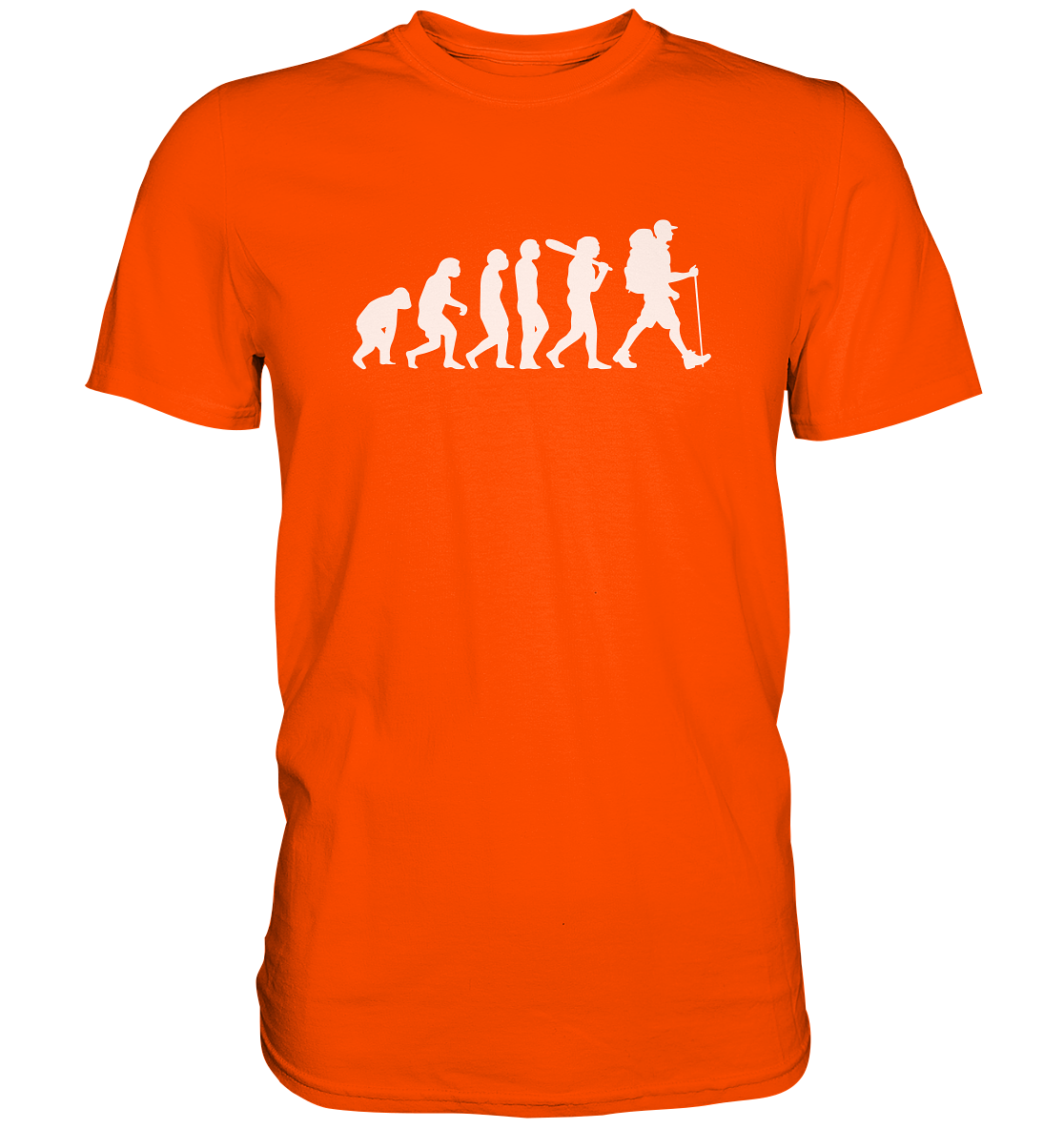 Wanderer - Die Evolution des Menschen - Premium unisex Shirt