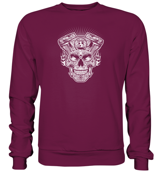 Totenkopf mit Zylinder - Premium Unisex Sweatshirt