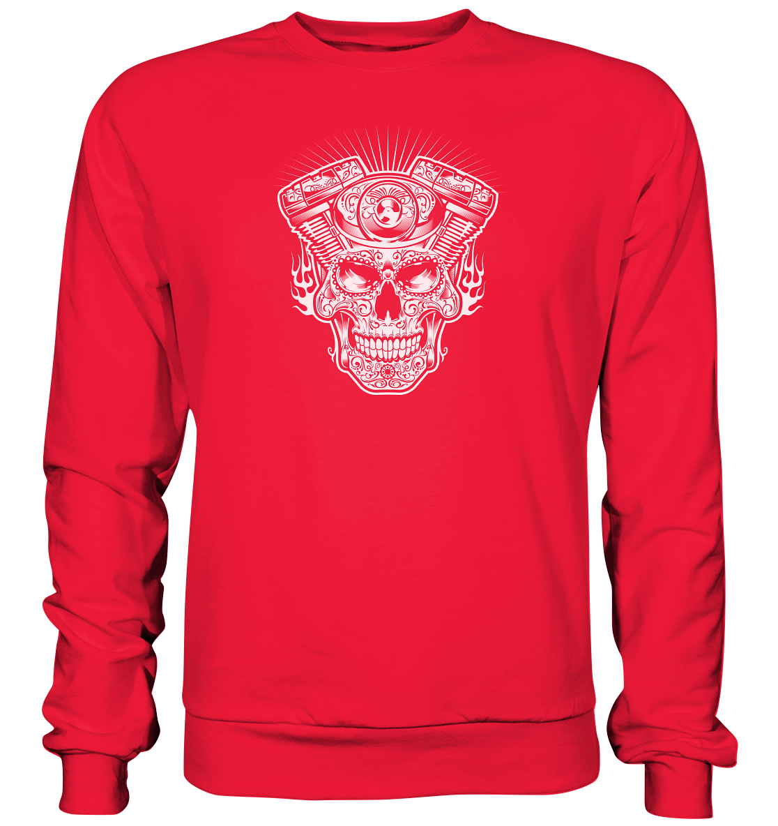 Totenkopf mit Zylinder - Premium Unisex Sweatshirt