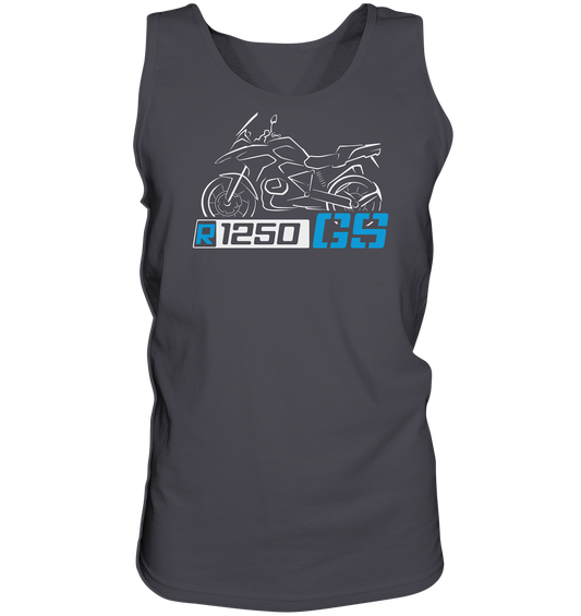 R1250GS stilisiertes Bike (hell) mit Schriftzug - Herren Tank-Top