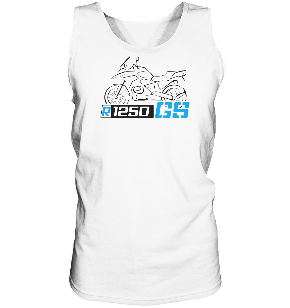R1250GS stilisiertes Bike mit Schriftzug - Herren Tank-Top