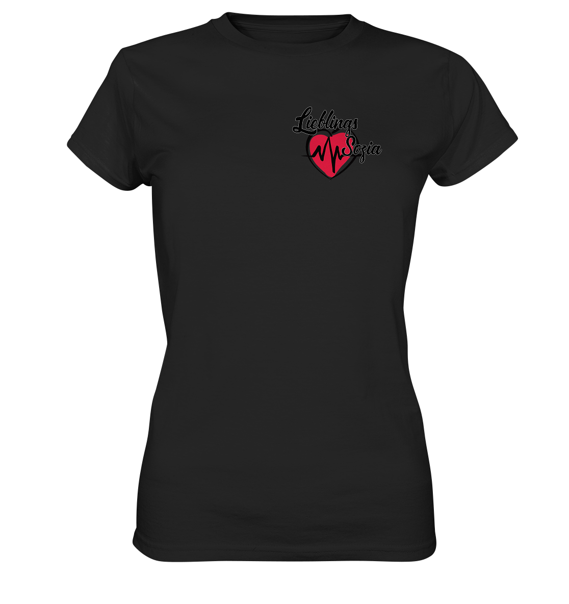 Herz mit Pulsschlag - Lieblings Sozia - Ladies Premium Shirt