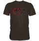Stilisiertes Herz mit Pinselstrichen und Text "Lieblings Sozia"  - Premium Shirt